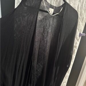 a new day Black Mesh Cardigan